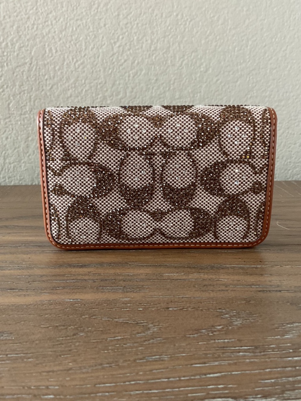 Coach Crystal Signature Jacquard Hamptons Hobo - Picture 13 of 16